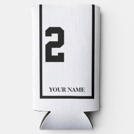 白黒馬付き2サドルクロスカスタム スリム缶クーラー