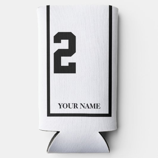 白黒馬付き2サドルクロスカスタム スリム缶クーラー (正面)