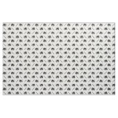 白黒馬頭名パーソナライズされた ファブリック (ヤード)