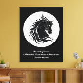 白黒馬頭 キャンバスプリント (インサイチュ (リビング))