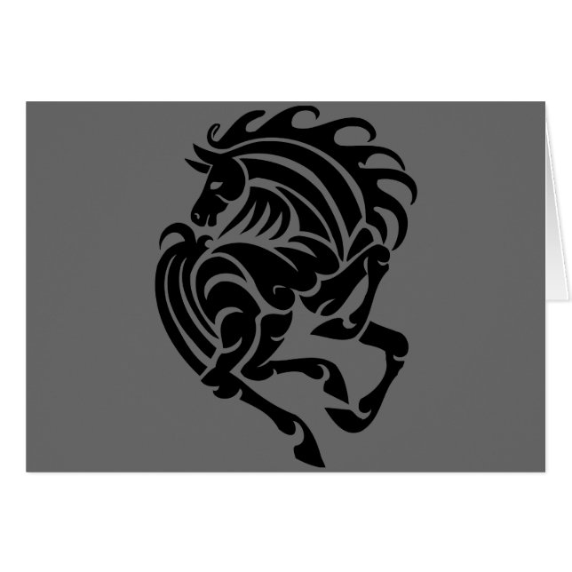 白黒馬 (正面横)