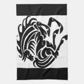 白黒馬 キッチンタオル (縦)