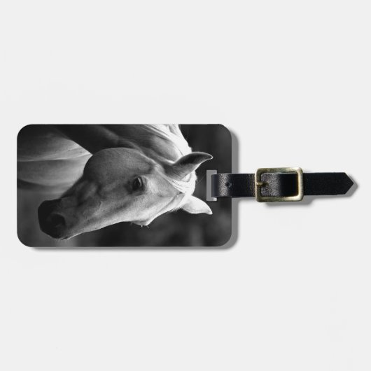 白黒馬 ラゲッジタグ (正面横)