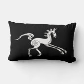 白黒馬 ランバークッション (裏面)