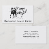 白黒馬 名刺 (正面/裏面)