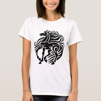 白黒馬 Tシャツ