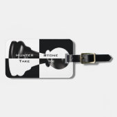 白黒駒 ラゲッジタグ (正面横)