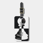 白黒駒 ラゲッジタグ (正面縦)