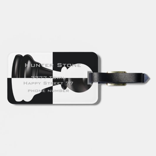 白黒駒 ラゲッジタグ (裏面横)