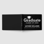 白黒高等学校卒業カスタム ゲストブック (全面)