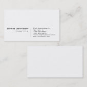 白黒魅力的プロフェッショナル名刺 名刺 (正面/裏面)