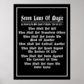 白黒魔法七法 ポスター (正面)