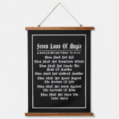 白黒魔法七法 吊り下げ型タペストリー (正面)