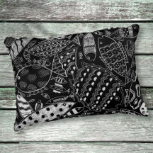 白黒魚の絵柄モダン芸術