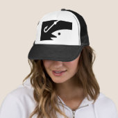 白黒魚の頭部およびホック- キャップ (インサイチュ)