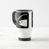 白黒魚の頭部およびホック- トラベルマグ (正面左)