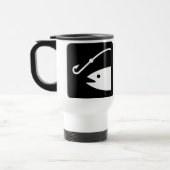 白黒魚の頭部およびホック- トラベルマグ (左)