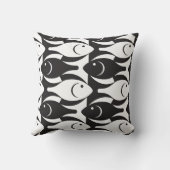 白黒魚アメリカのMoJo枕 クッション (裏面)