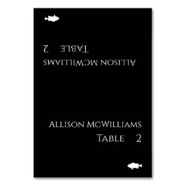 白黒魚モダンのアイコン –  テーブルナンバー