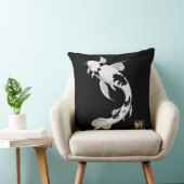 白黒魚|コイ装飾用クッション クッション (椅子)