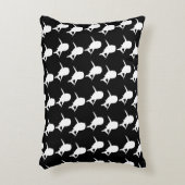 白黒鮫クジラ模様 アクセントクッション (正面(垂直))