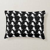 白黒鮫クジラ模様 アクセントクッション (裏面)