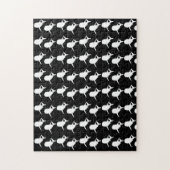 白黒鮫クジラ模様 ジグソーパズル (縦)