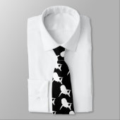 白黒鮫クジラ模様 ネクタイ (タイ)