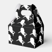 白黒鮫クジラ模様 フェイバーボックス (裏面サイド)