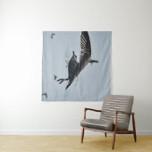 白黒鳥 タペストリー (インサイチュ(横))