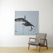 白黒鳥 タペストリー (インサイチュ)