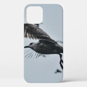 白黒鳥 iPhone 12ケース