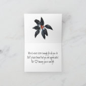 白黒鶏のサークルスイカ食べ物のスイカ カード (内部)