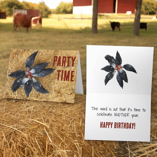 白黒鶏のサークルスイカ食べ物のスイカ カード