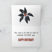 白黒鶏のサークルスイカ食べ物のスイカ カード (内部)