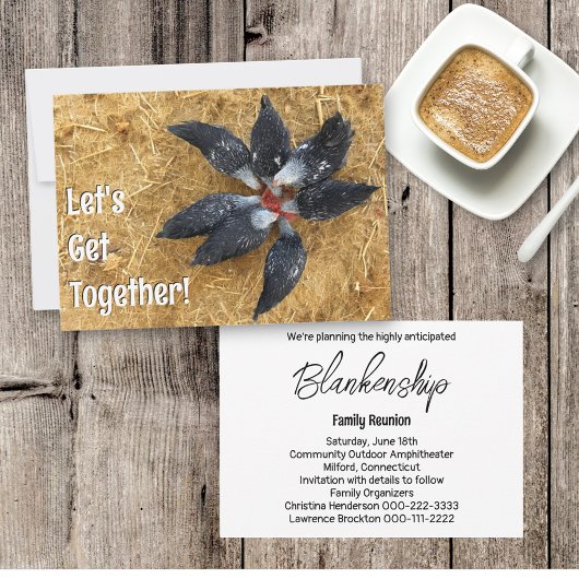 白黒鶏のサークルスイカ食べ物のスイカ 招待状