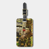 白黒鶏 ラゲッジタグ (正面縦)