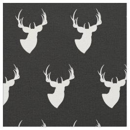 白黒鹿 ファブリック