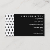 白黒黒丸白足紋 名刺 (裏面)