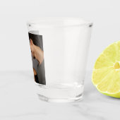 白黒1フォトコラージュカスタムモノグラム ショットグラス (右)