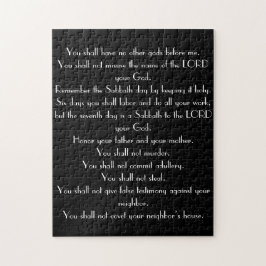 白黒10の命令のパズル- ジグソーパズル