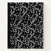 白黒10代のコラージュ学校カスタム写真 ノートブック (裏面)