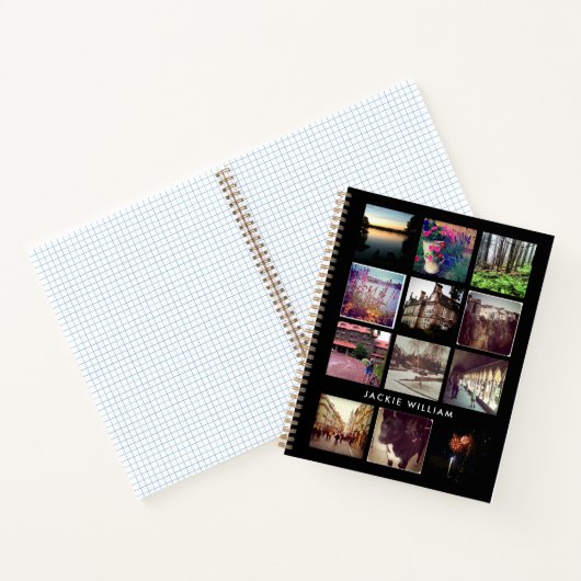 白黒12フォトノートブック(文字付) ノートブック (内部)