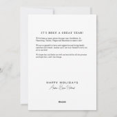 白黒12平方フォトグリッドコラージュ シーズンカード (裏面)