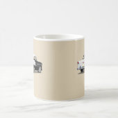 白黒1955年のShoeboxのマグ- コーヒーマグカップ (中央)