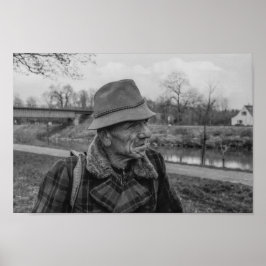 白黒1968ヨーロッパ人ポートレート ポスター