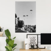 白黒1968群衆とパラトパーショー ポスター (ホームオフィス)