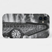 白黒1C2のFlatironの建物そして時計 Case-Mate iPhoneケース (裏面(横))