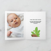 白黒1stバースデーチノーズをテーマにしたパーティー 招待状 (内部)