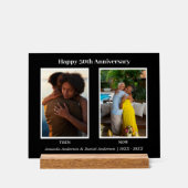 白黒2フォトコラージュ記念日 アクリルサイン (正面)